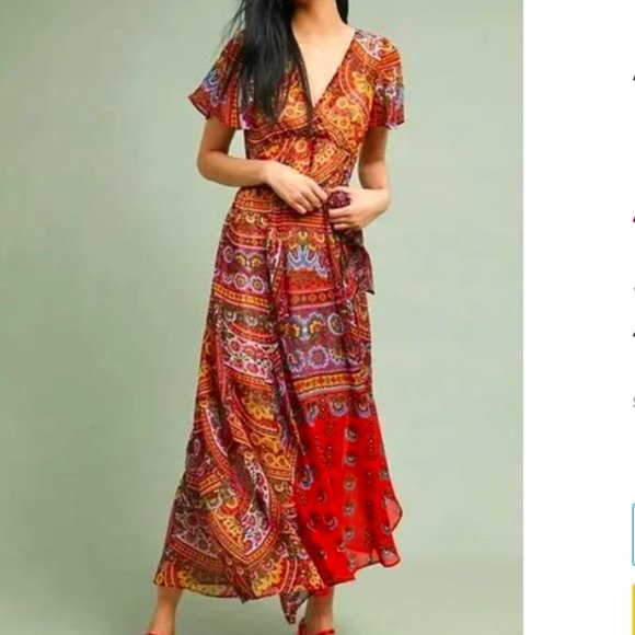 Anthropologie Dresses & Skirts - Anthropologie Akemi + Kin  Chiffon Maxi Dress